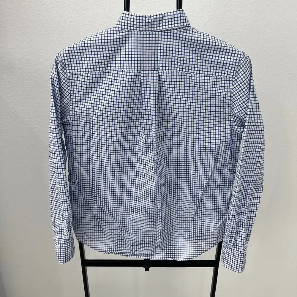 Polo Ralph Lauren Boy's Size Large L (14/16) Blue Gingham Button Down Shirt